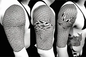 Koi shoulder tattoo idea