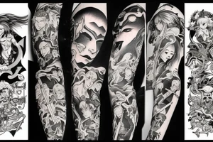 Demon slayer tattoo idea