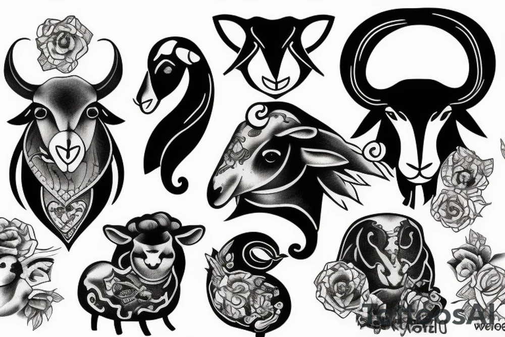 The black sheep with attitude tattoo idea