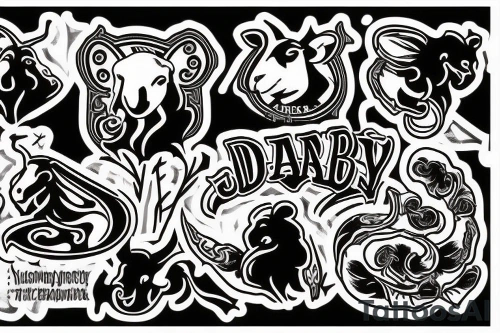 Deadly black sheep who smokes a joint tattoo idea
