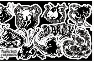 Deadly black sheep who smokes a joint tattoo idea