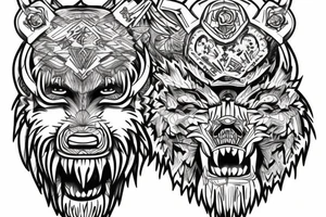berserker bear tattoo idea