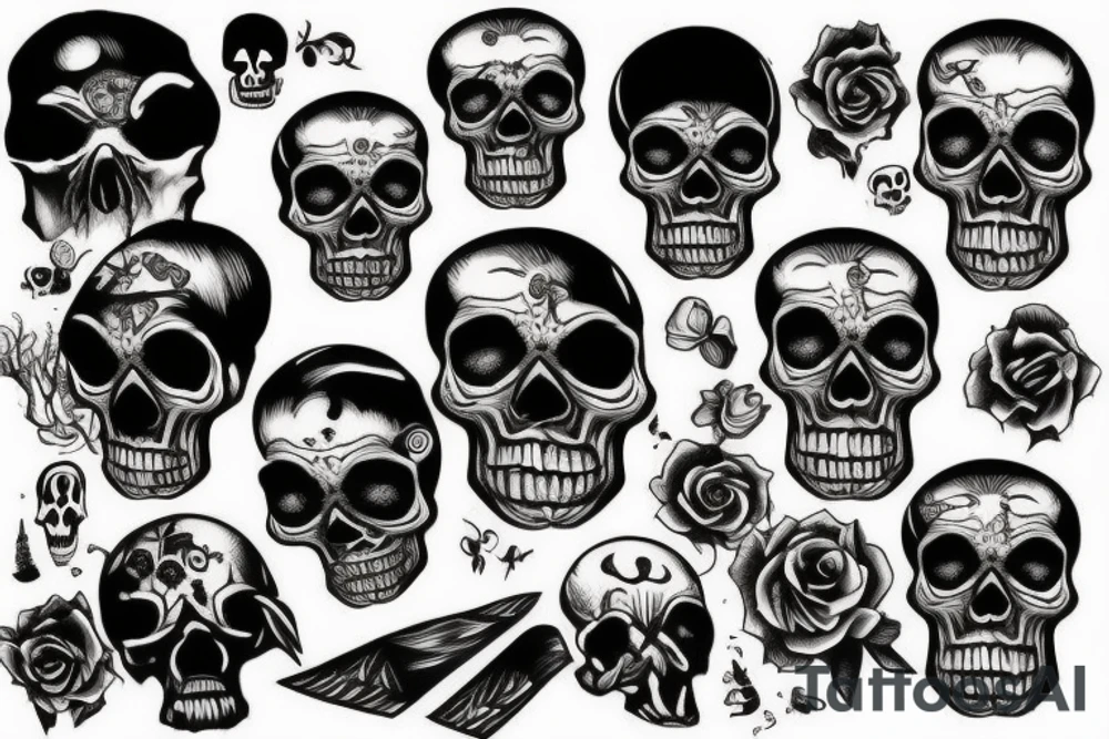 skull tattoo idea