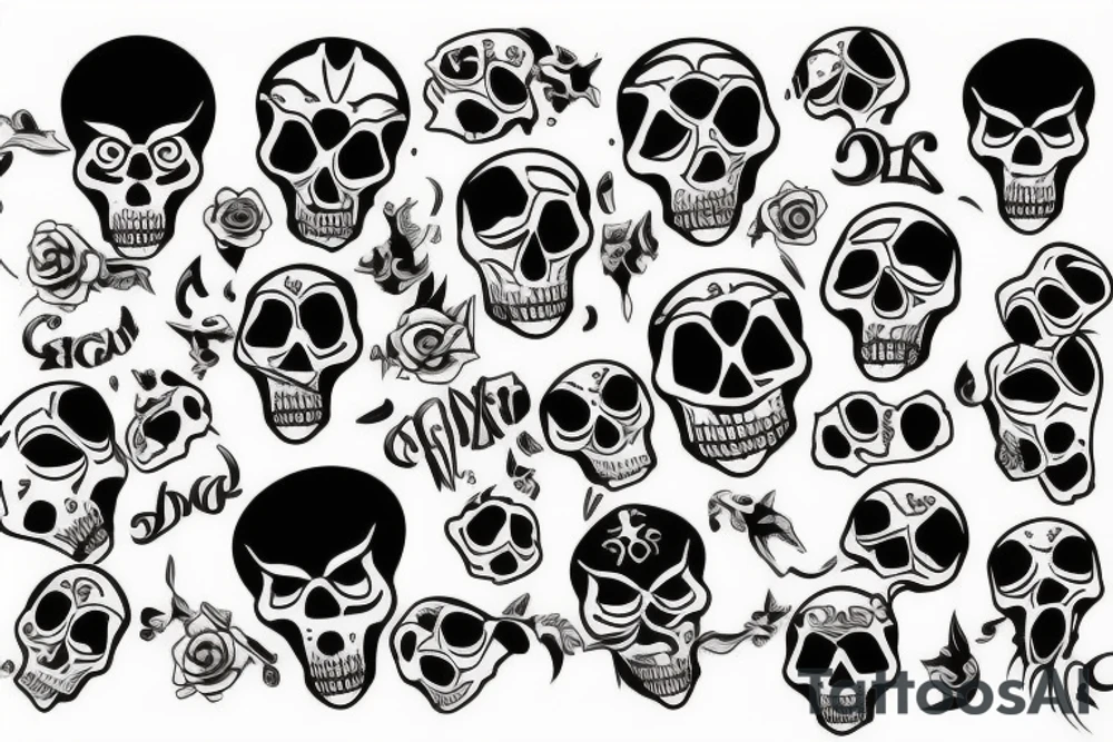skull tattoo idea