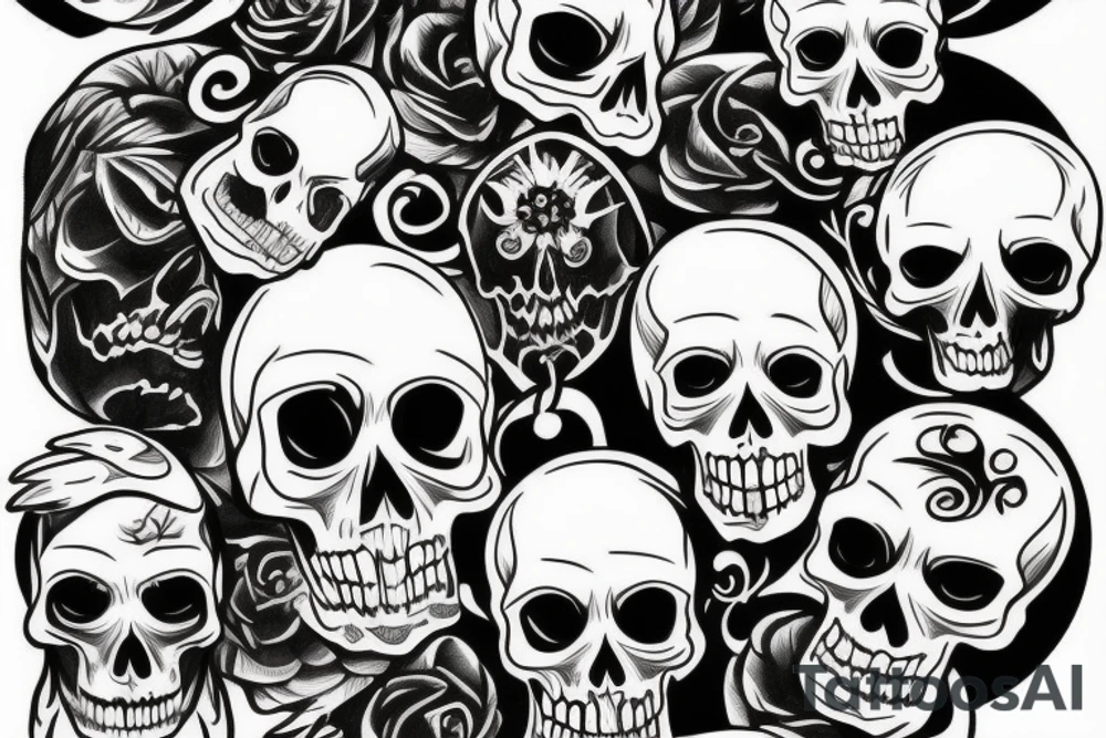 skull tattoo idea