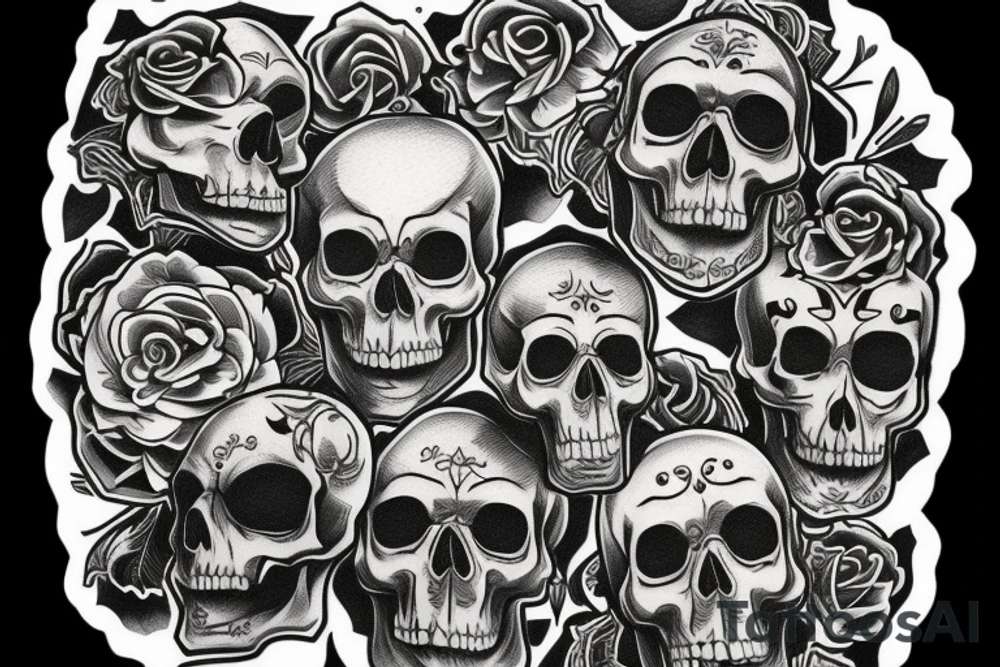 skull tattoo idea