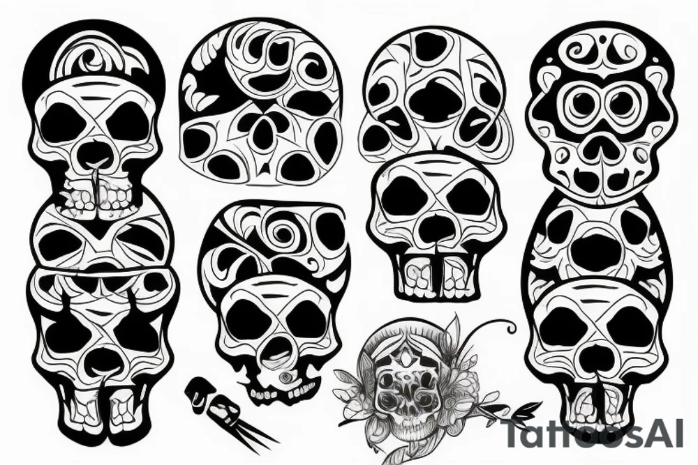 skull tattoo idea