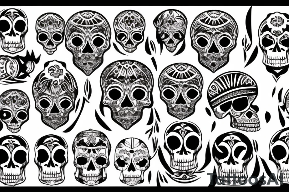 skull tattoo idea