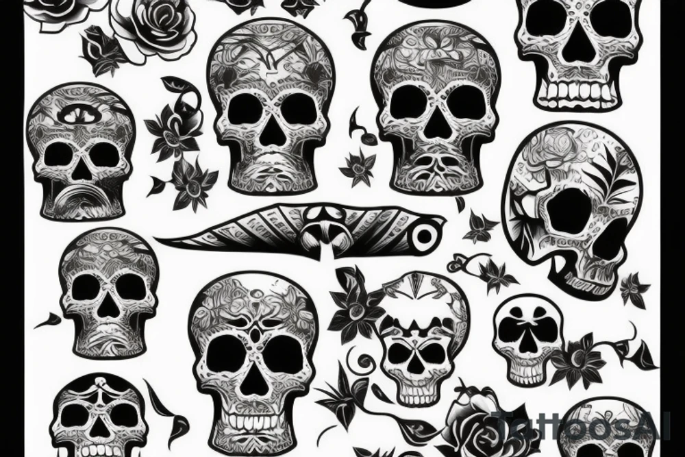 skull tattoo idea