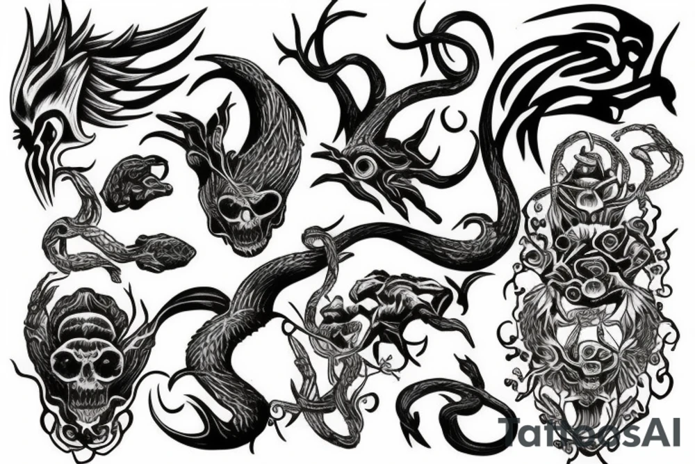 hydra tattoo idea