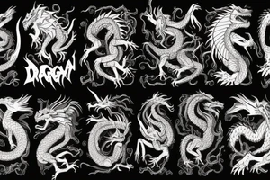 A really big and scary dragon tattoo idea