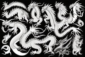 A really big and scary dragon tattoo idea