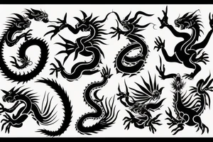 water dragon samurai tattoo idea