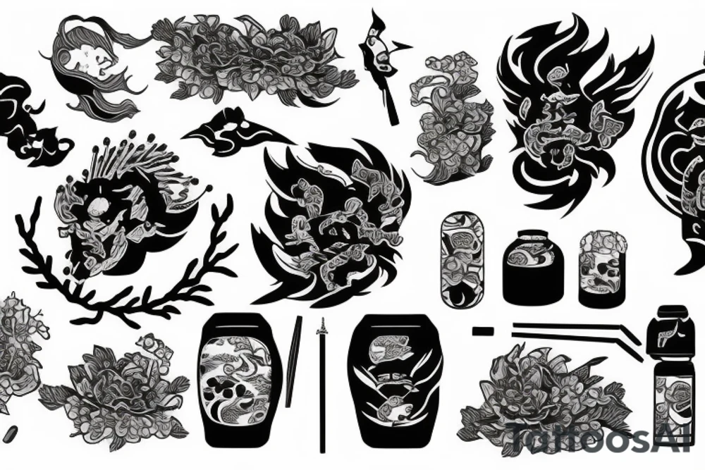 tanjiro kamado tattoo idea