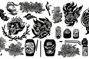 tanjiro kamado tattoo idea