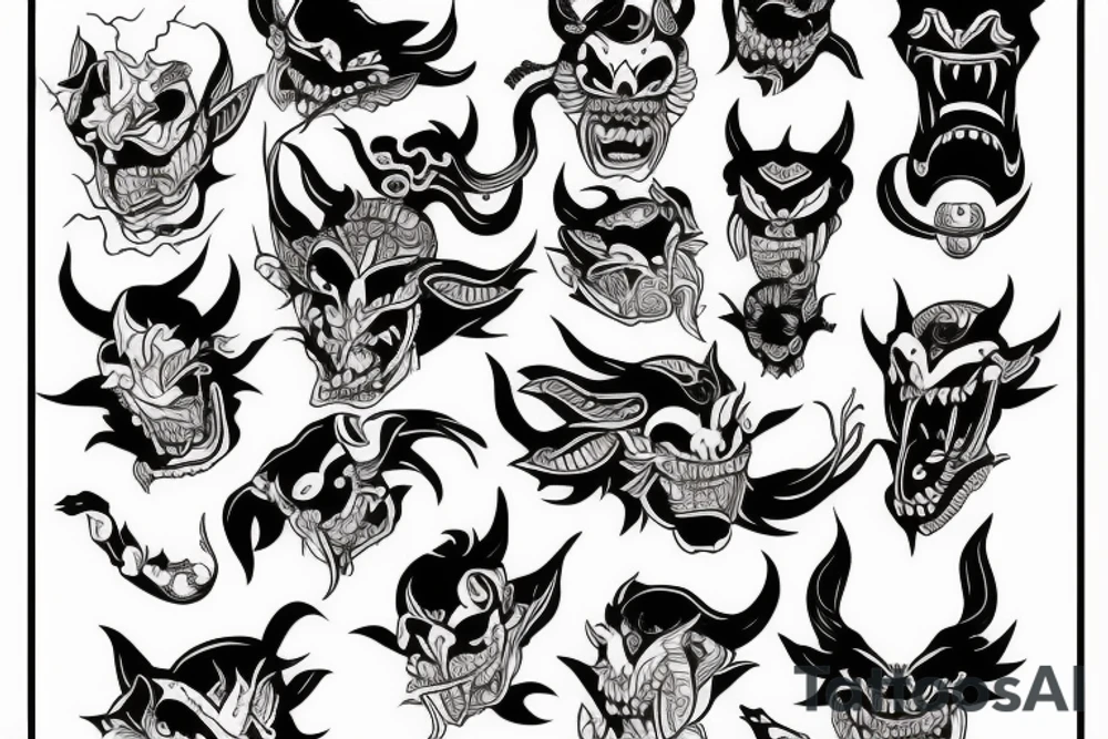 Hannya Venom tattoo idea