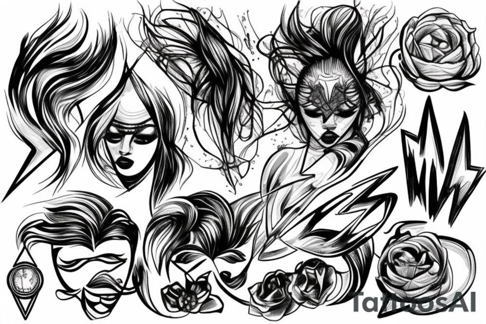 Lightning tattoo idea