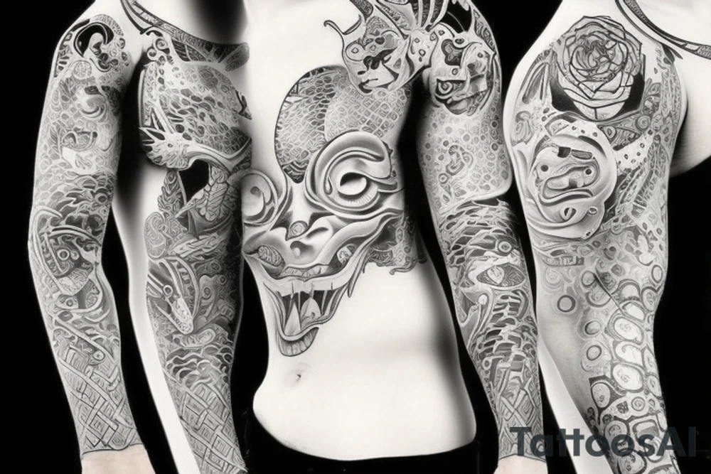 Oni tattoo idea