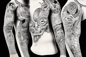 Oni tattoo idea
