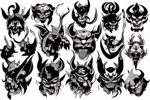 Oni tattoo idea