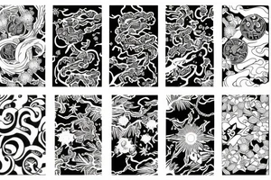 japanese ornaments tattoo idea