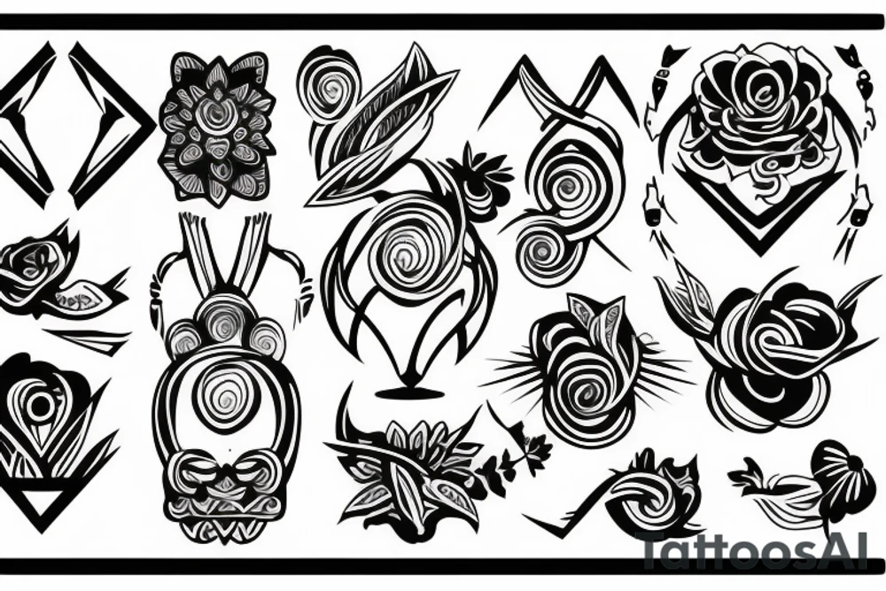 tattoo fine line no fill  symetrical tattoo idea