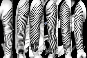 tattoo fine line no fill  symetrical tattoo idea