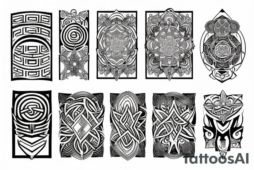 tattoo fine line amulet power tattoo idea