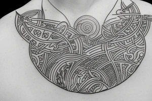 tattoo fine line amulet power tattoo idea