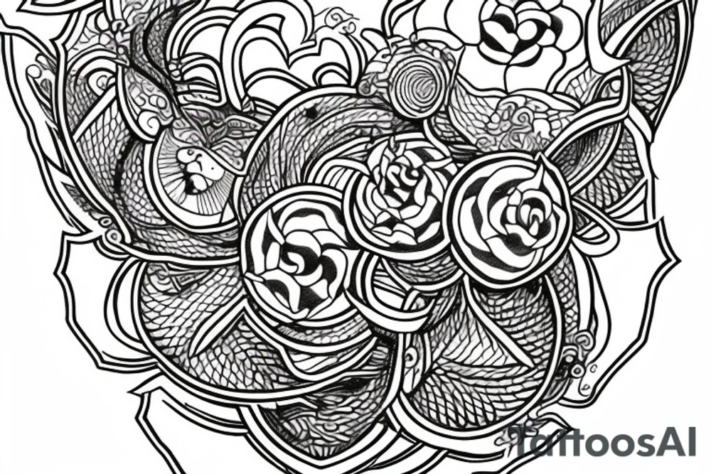 tattoo fine line amulet power tattoo idea
