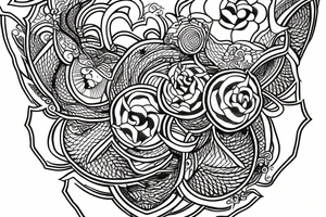 tattoo fine line amulet power tattoo idea