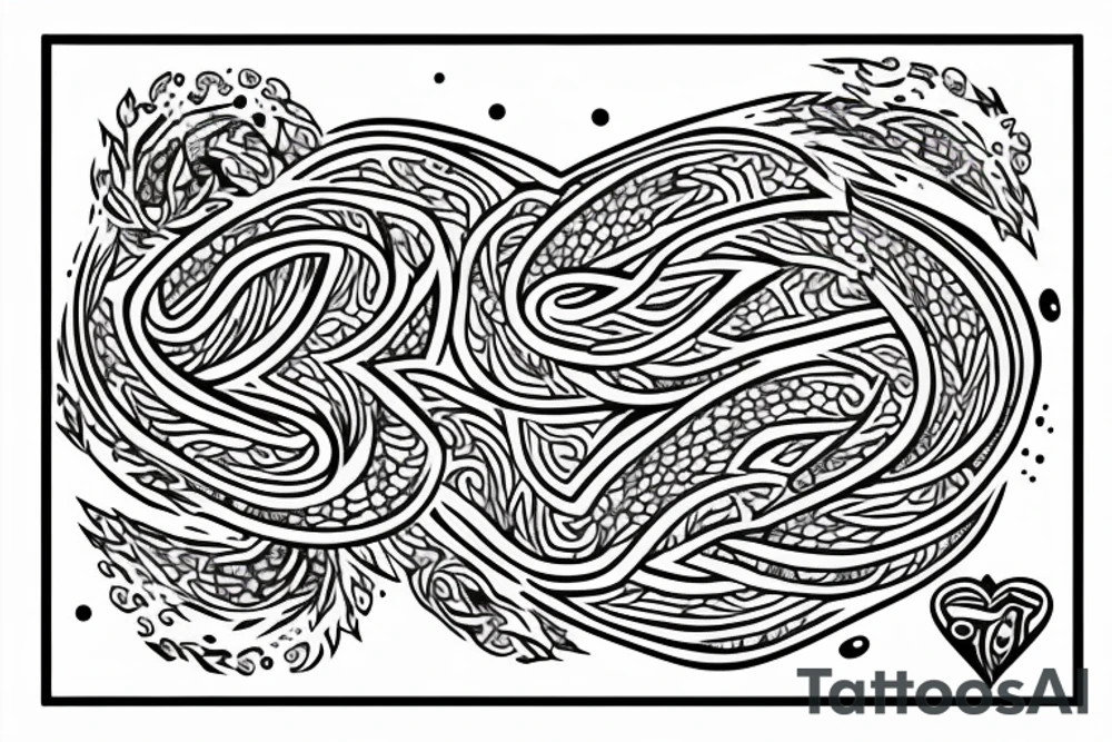 fine line symbole tattoo idea