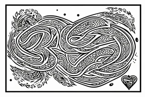 fine line symbole tattoo idea