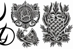 Ligne fine  symbole tattoo idea