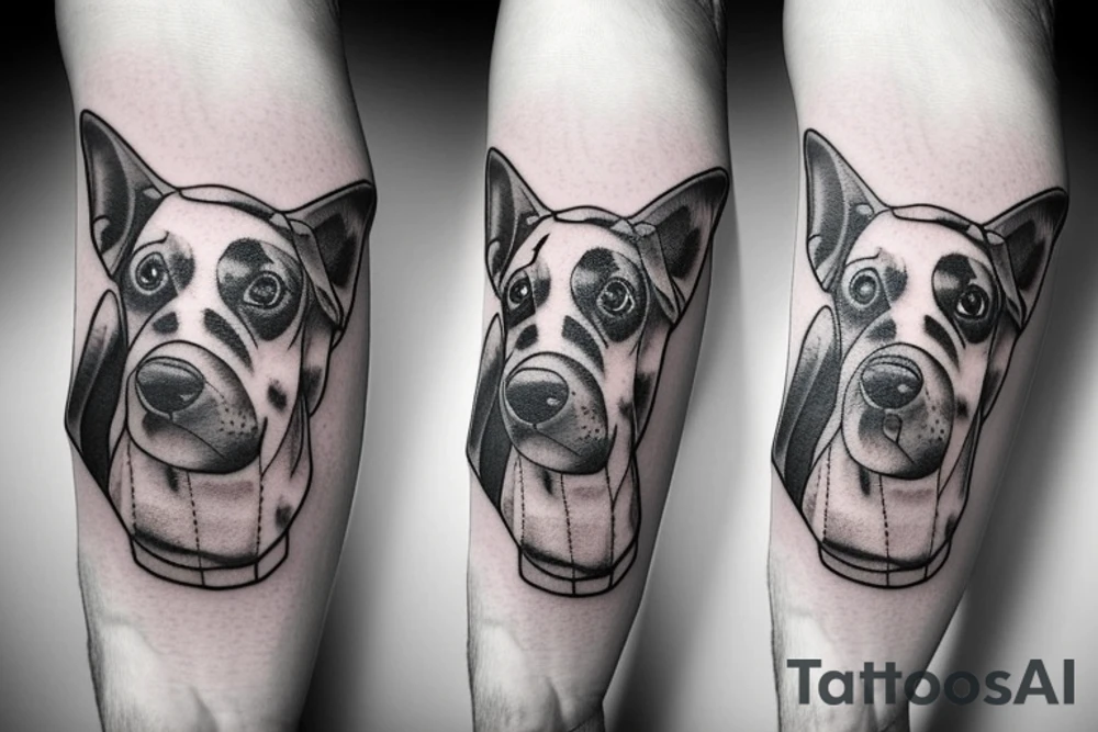 dog sandwich tattoo idea
