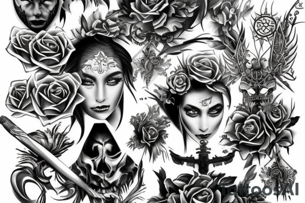 warrior tattoo idea