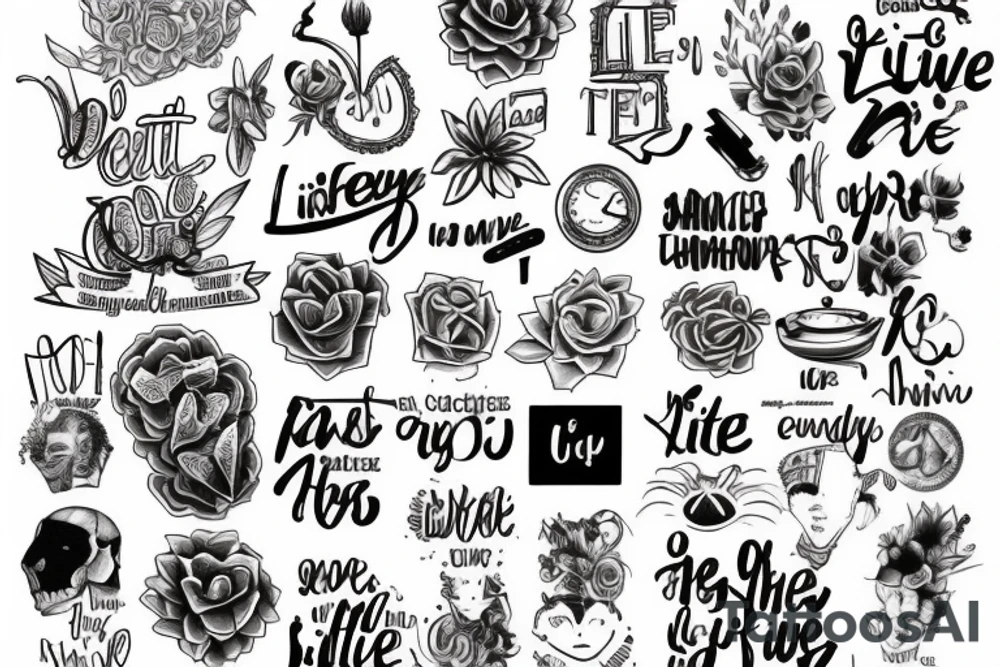 Why I keep
Obsessing on and stressing all the little things
When I should be
Living life and soaking up the memories tattoo idea