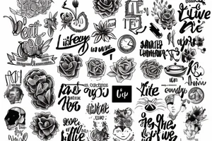 Why I keep
Obsessing on and stressing all the little things
When I should be
Living life and soaking up the memories tattoo idea