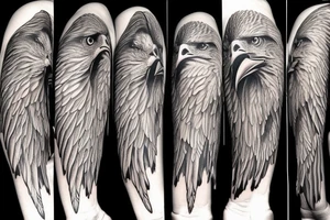 Eagle wings forearm tattoo ideas tattoo idea