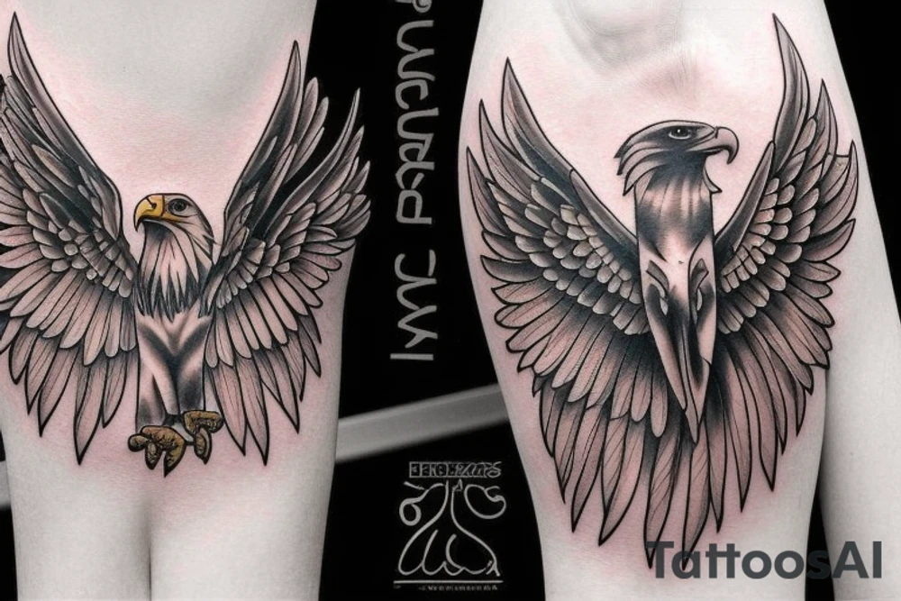 Eagle wings forearm tattoo ideas tattoo idea