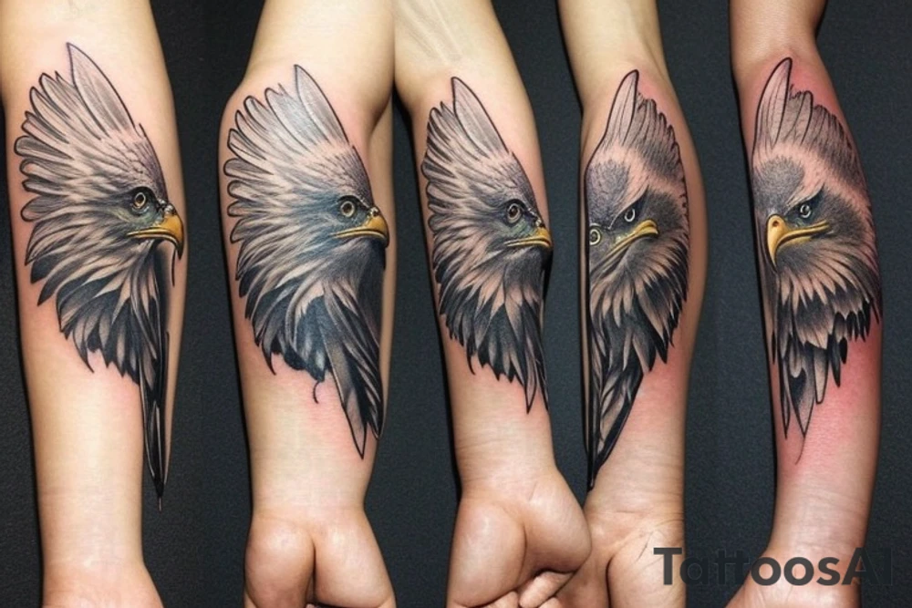 Eagle wings forearm tattoo ideas tattoo idea