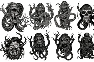 lovecraft monsters tattoo idea