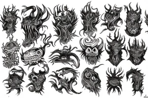 lovecraft monsters tattoo idea