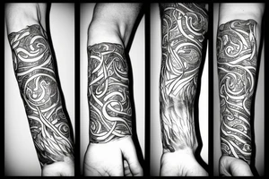 tentacles grabbing arm tattoo idea