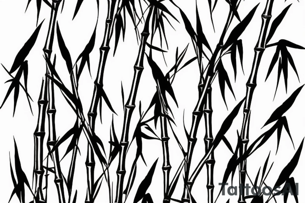 beach bamboo tulips  in a sun tattoo idea