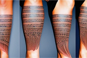 maori tatoo leg tattoo idea