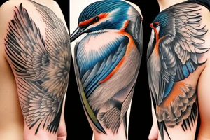 Australian kingfisher tattoo idea