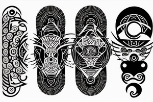 Modern ying and yang 3rd eyes tattoo idea