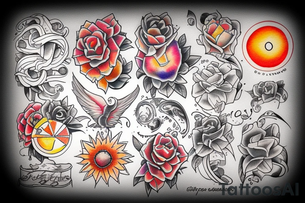 Sunrise tattoo idea