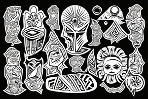 Sun shining brightly. tattoo idea